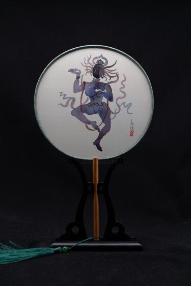 绘画 标题为“Dancer of the Bodhi…” 由Rui Wang, 原创艺术品, 水彩