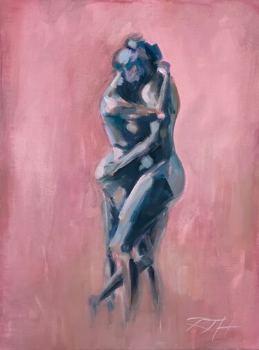 Completion Painting titled "Completion" by Roberta Heslop, Original Artwork, Acrylic Mounted on Wood Stretcher frame