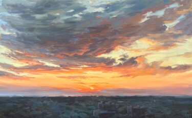 "After the rain" başlıklı Tablo Olga Ukraintseva tarafından, Orijinal sanat, Petrol Karton üzerine monte edilmiş