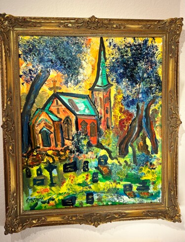 Peinture intitulée "Parva domus - magna…" par Klaus Professor Stoppel, Œuvre d'art originale, Huile