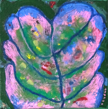 Painting titled "Coeur d'artichaut" by Andrea Plaza, Original Artwork, Acrylic
