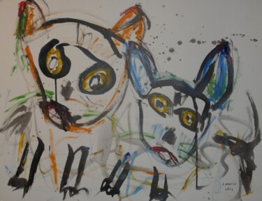 Painting titled "JANVIER 2024" by Arnaud Broutin, Original Artwork, Acrylic