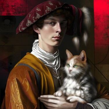 Renaissance Fascination 16 Schilderij getiteld "Renaissance Fascina…" door Ira Tsantekidou, Origineel Kunstwerk, Digitaal Schilderwerk