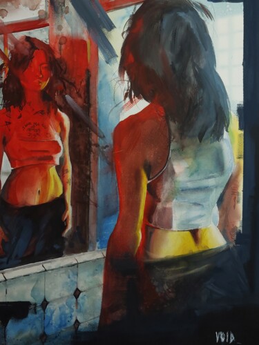 Pittura intitolato "Void" da Manu Toxxic, Opera d'arte originale, Acquarello