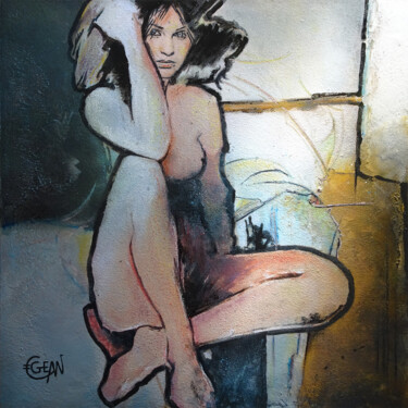 LIBERTEEN Painting titled "LIBERTEEN" by Claude Géan, Original Artwork, Acrylic Mounted on Wood Stretcher frame