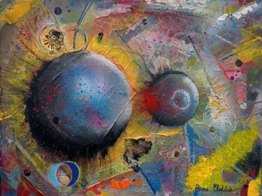 Painting titled "Les courbes de l’art" by Anne-Clotilde, Original Artwork, Acrylic