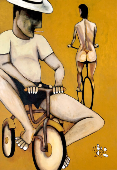 Painting titled "Memories of Summer" by Mikhail Baranovskiy, Original Artwork, Acrylic Mounted on Wood Stretcher frame