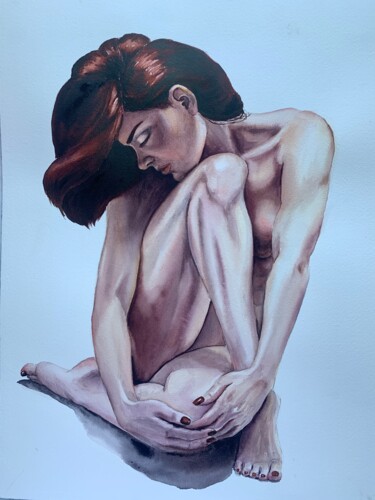 The Woman 绘画 标题为“The Woman” 由Alona Bogachenko, 原创艺术品, 水彩