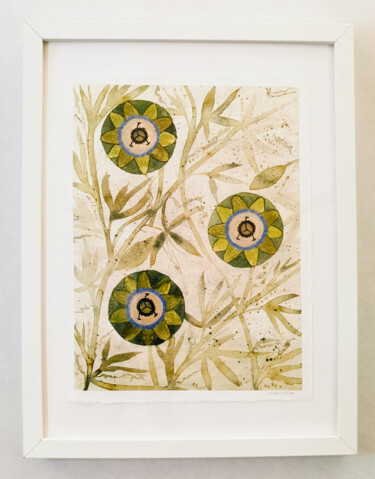 제목이 "Passionflower"인 미술작품 Marta Cybulska로, 원작, 수채화