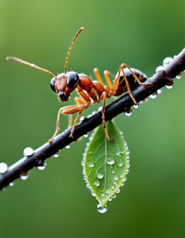 Photography titled "Ant's Whispering Re…" by Mankdhani, Original Artwork, Digital Photography
