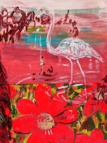Painting titled "La voleuse d'âme_" by Florence Pinel, Original Artwork, Acrylic