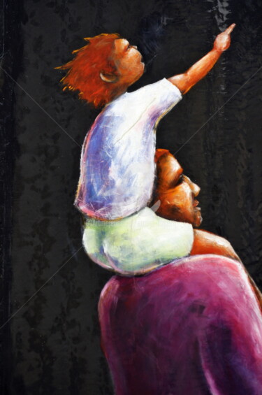 Fotografie getiteld "l'enfant emerveillé" door Ernest Tosetti, Origineel Kunstwerk, Digitale fotografie