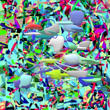 Digitale Kunst mit dem Titel "-THE MACROCOSM AND…" von Iannilli  Laila Antonella, Original-Kunstwerk, 3D Modellierung Auf Pl…