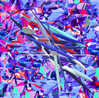 Digitale Kunst mit dem Titel "-THE UNION OF OPPOS…" von Iannilli  Laila Antonella, Original-Kunstwerk, 3D Modellierung Auf P…