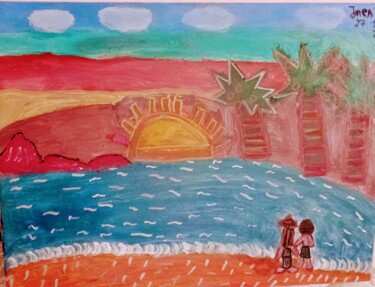 Peinture intitulée "Barrinha de baixo C…" par Jane Costa, Œuvre d'art originale, Acrylique