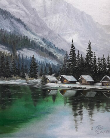 Malerei mit dem Titel "Away from the bustl…" von Aleksandr Gritsenko, Original-Kunstwerk, Öl