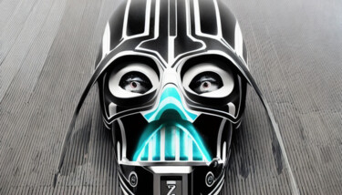 dArth vader #170 Arte digitale intitolato "dArth vader #170" da Melih Ortatepe, Opera d'arte originale, Immagine generata dall'IA