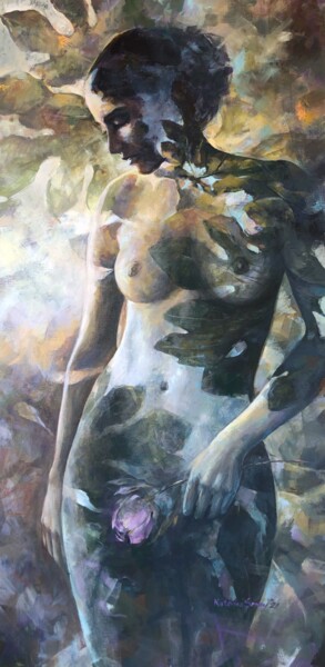 绘画 标题为“Lady Fig” 由Ekaterina Shenayeva, 原创艺术品, 丙烯