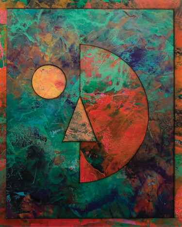 Everyone & No One Painting titled "Everyone & No One" by Lewis Deeney, Original Artwork, Acrylic Mounted on Wood Panel
