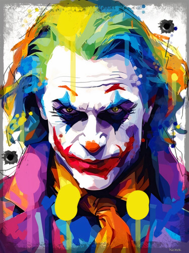 제목이 "Color joker"인 미술작품 Dominique Kleiner로, 원작, 디지털 페인팅