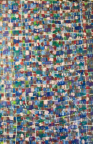 Peinture intitulée "Weaver's Dream" par John Long, Œuvre d'art originale, Acrylique