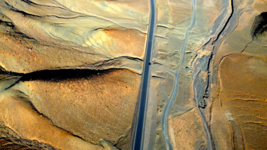 Fotografia intitolato "La route est longue…" da Jean-Claude Mathier, Opera d'arte originale, Fotografia digitale