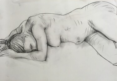 Weiblicher Akt, Zeichnung,Figur,Akt 绘画 标题为“Weiblicher Akt, Zei…” 由Sergej Luzewitsch, 原创艺术品, 铅笔