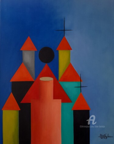 Peinture intitulée "Sem tituloI" par Diva Laranja, Œuvre d'art originale, Huile