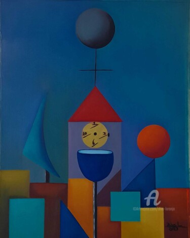 Peinture intitulée "Sem tituloIV" par Diva Laranja, Œuvre d'art originale, Huile