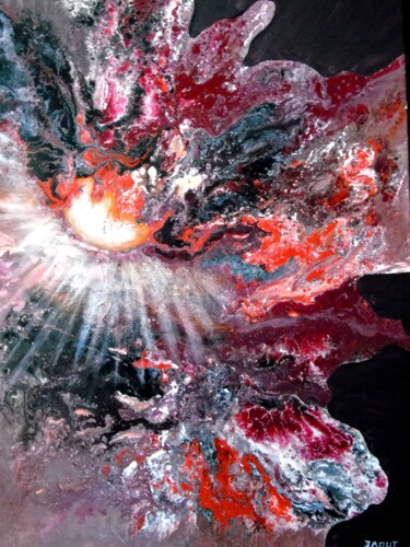Pittura intitolato "Cosmos 22" da Robert Daout, Opera d'arte originale, Acrilico Montato su Telaio per barella in legno