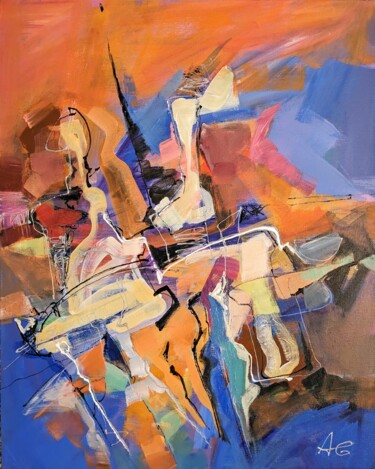绘画 标题为“composition G6a” 由Armen Ghazayran (Nem), 原创艺术品, 丙烯