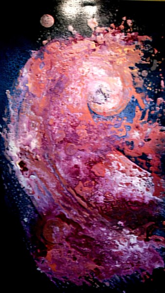 绘画 标题为“Cosmos 31” 由Robert Daout, 原创艺术品, 丙烯 安装在木质担架架上