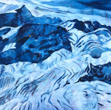 "Freeze Man" Peinture intitulée ""Freeze Man"" par Barbara Piatti, Œuvre d'art originale, Huile Monté sur Châssis en bois