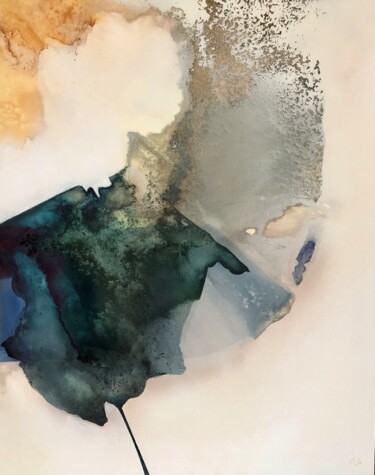 绘画 标题为“Annonciation” 由Noémie Pons, 原创艺术品, 墨 安装在木质担架架上
