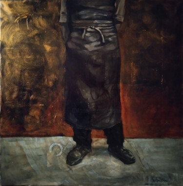 제목이 "Butcher's day"인 미술작품 Cosmin Tudor Sirbulescu로, 원작, 기름