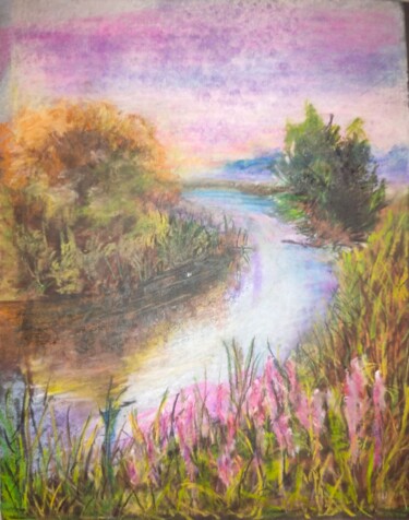 Painting titled "Літо" by Ludmila Toryanik, Original Artwork, Pastel