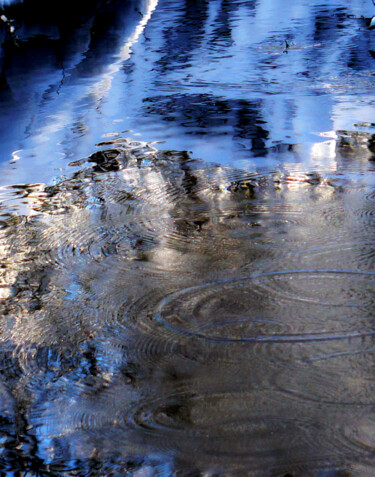Winter Water Rings Photographie intitulée "Winter Water Rings" par Bavosi Photoart, Œuvre d'art originale, Photographie numérique