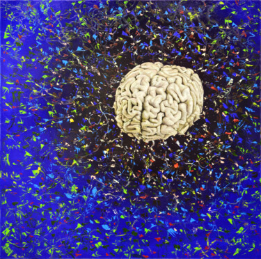 Schilderij getiteld "Создание подобия" door Vadim Stolyarov, Origineel Kunstwerk, Olie