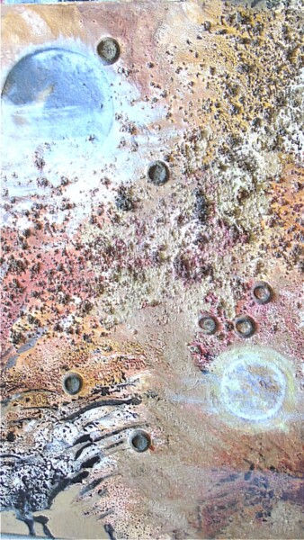 Pittura intitolato "Cosmos 46" da Robert Daout, Opera d'arte originale, Acrilico Montato su Telaio per barella in legno