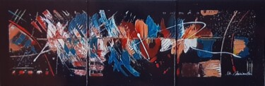 제목이 "Furie2"인 미술작품 Marie Savrimoutou (Marie Artist)로, 원작, 아크릴 나무 들것 프레임에 장착됨