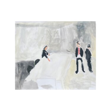 Картина под названием "Conference painting" - Irfan Ajvazi, Подлинное произведение искусства, Акрил
