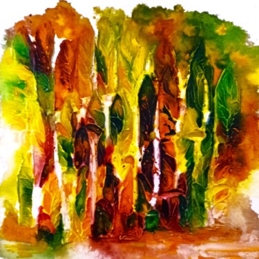 Painting titled "Automn comes" by Carriere De Glencoe, Original Artwork, Acrylic