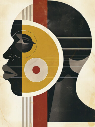 African Art 1 Digital Arts titled "African Art 1" by Bilge Paksoylu, Original Artwork, Digital Painting