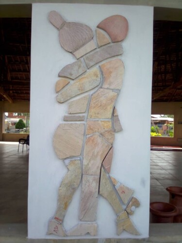 雕塑 标题为“Bas reliefs” 由Didier Donatien Alihonou, 原创艺术品, 石