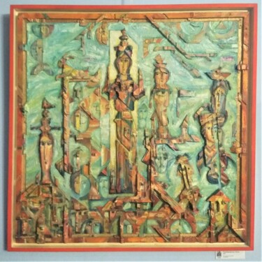 Преображение. Явление Лады. Painting titled "Преображение. Явлен…" by Leonid Feodor, Original Artwork, Oil