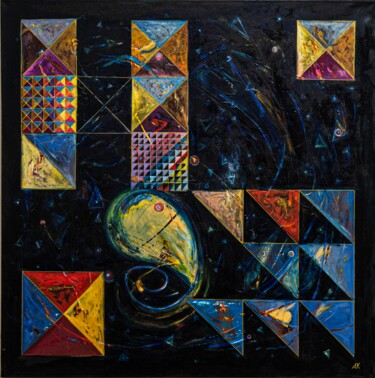 Schilderij getiteld ""Going back to Orig…" door Alexander Klyatskiy, Origineel Kunstwerk, Olie