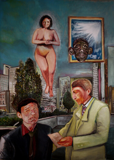 Un pas vers l'avenir. 32 数字艺术 标题为“Un pas vers l'aveni…” 由José Sales Albella, 原创艺术品, 油