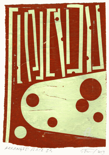 Arranged Place 21. 拼贴 标题为“Arranged Place 21.” 由Petr Strnad, 原创艺术品, 拼贴