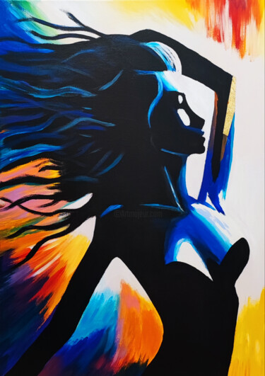 La danseuse 绘画 标题为“La danseuse” 由Jérémy Magnanou (Jemy-Art), 原创艺术品, 丙烯 安装在木质担架架上
