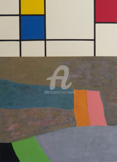 Peinture intitulée "PROXIMITE" par Keyno, Œuvre d'art originale, Acrylique Monté sur Châssis en bois